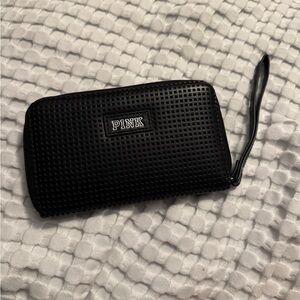 PINK Victoria's Secret Black Wristlet Wallet